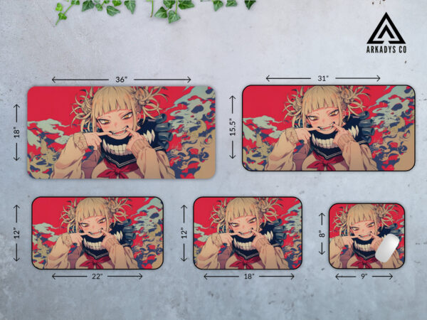 Himiko Toga My Hero Academia Mouse Pad - Villain Anime Desk Mat for Office & Gaming