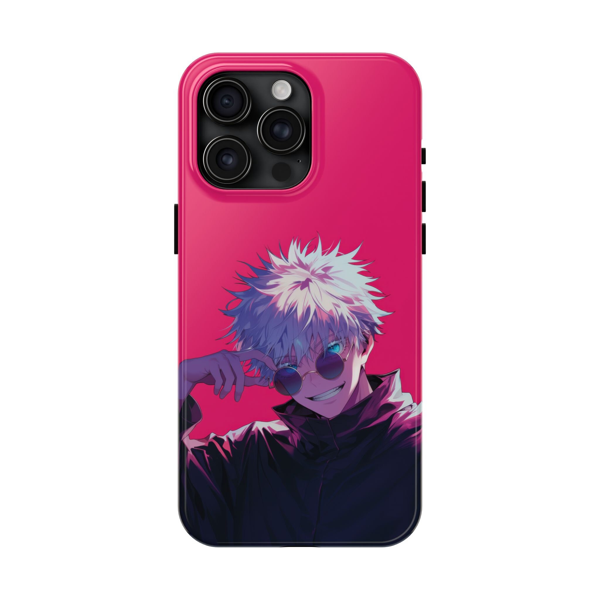 Anime Style Gojo iPhone Case - Cool Anime Character Art - Durable Phone Protector for Anime Fans - Image 4