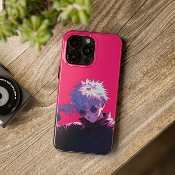 Anime Style Gojo iPhone Case - Cool Anime Character Art - Durable Phone Protector for Anime Fans