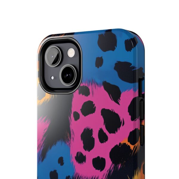 Vibrant Leopard Print iPhone Case - Bold and Colorful Animal Design - Perfect for Fashion Lovers