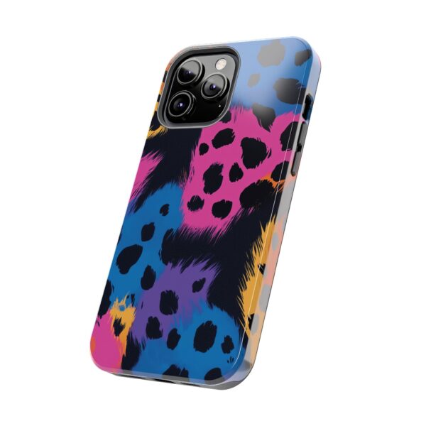 Vibrant Leopard Print iPhone Case - Bold and Colorful Animal Design - Perfect for Fashion Lovers