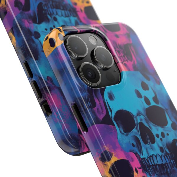 Vibrant Skulls iPhone Case - Colorful and Bold Skull Pattern - Perfect for Halloween and Style Lovers