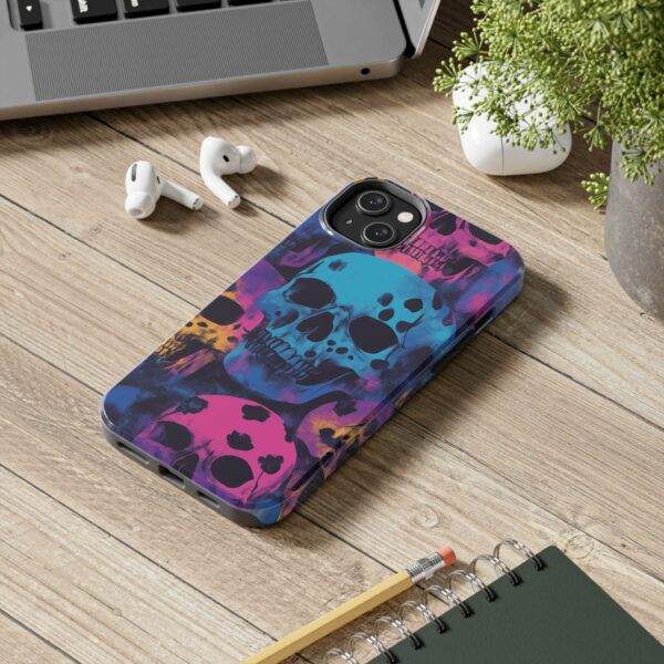 Vibrant Skulls iPhone Case - Colorful and Bold Skull Pattern - Perfect for Halloween and Style Lovers