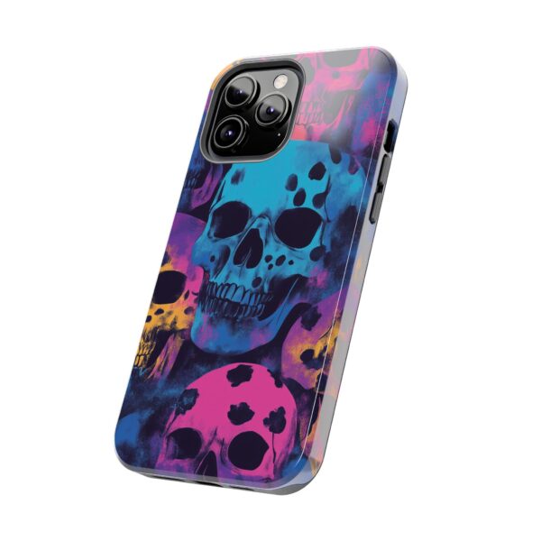Vibrant Skulls iPhone Case - Colorful and Bold Skull Pattern - Perfect for Halloween and Style Lovers