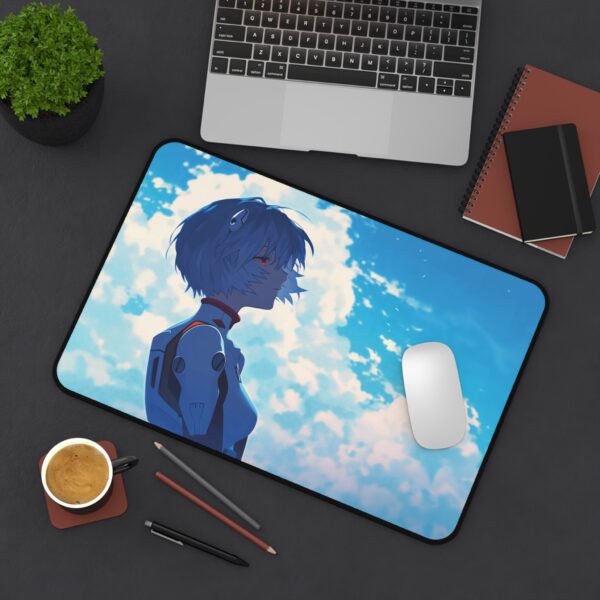 Rei Ayanami Evangelion Mouse Pad - Serene Anime Desk Mat - Sci-Fi Anime Art for Office & Gaming