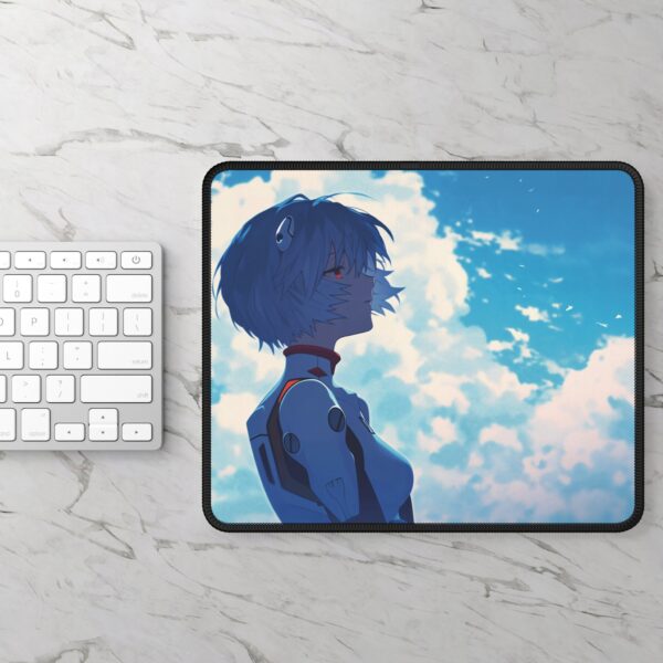 Rei Ayanami Evangelion Mouse Pad - Serene Anime Desk Mat - Sci-Fi Anime Art for Office & Gaming
