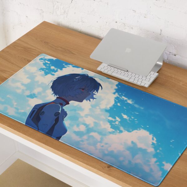 Rei Ayanami Evangelion Mouse Pad - Serene Anime Desk Mat - Sci-Fi Anime Art for Office & Gaming