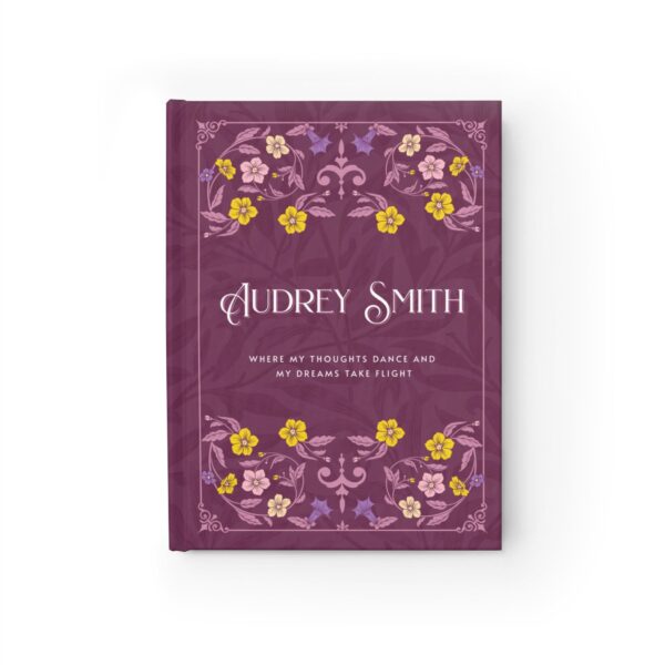 Custom Hardcover Journal - Personalized Diary with Name, Color Variants, Blank or Lined Pages, Perfect Gift for Writers and Students