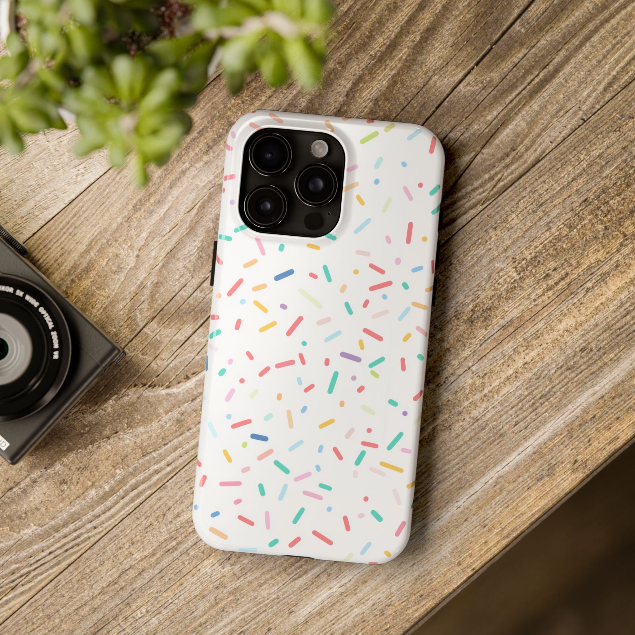 Sprinkles iPhone Case - Fun and Colorful Confetti Design - Perfect for Sweet Lovers