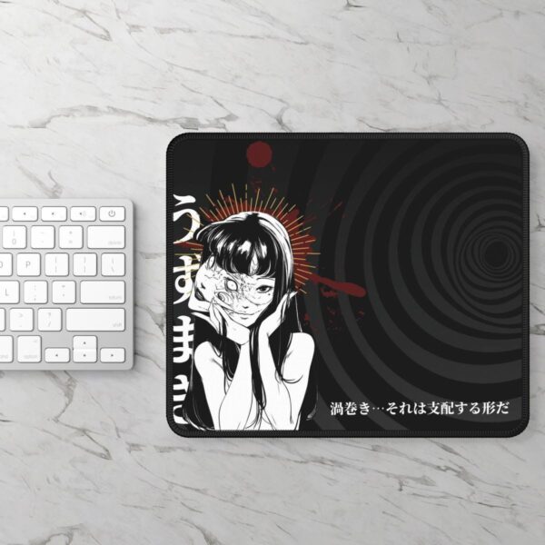 Uzumaki Horror Anime Mouse Pad - Spiral Horror Desk Mat for Office & Gaming