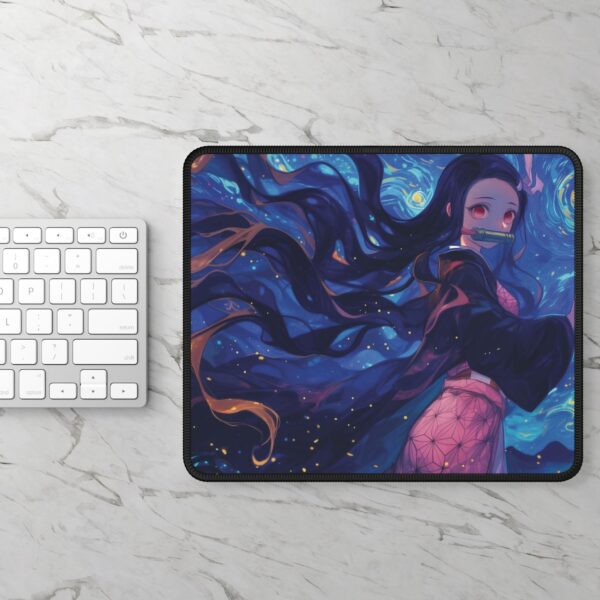 Nezuko Demon Slayer Mouse Pad - Starry Night Anime Desk Mat for Work & Play