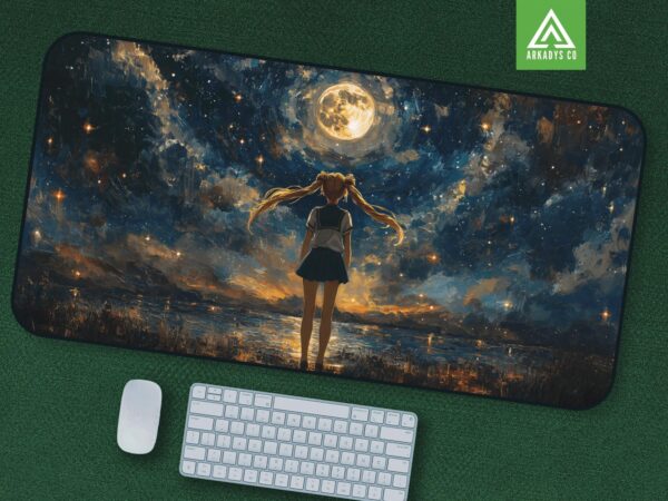 Sailor Moon Starry Night Mouse Pad - Anime Desk Mat