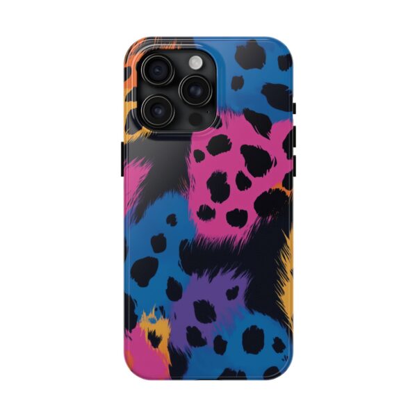 Vibrant Leopard Print iPhone Case - Bold and Colorful Animal Design - Perfect for Fashion Lovers