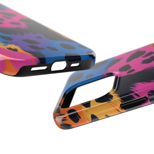 Vibrant Leopard Print iPhone Case - Bold and Colorful Animal Design - Perfect for Fashion Lovers