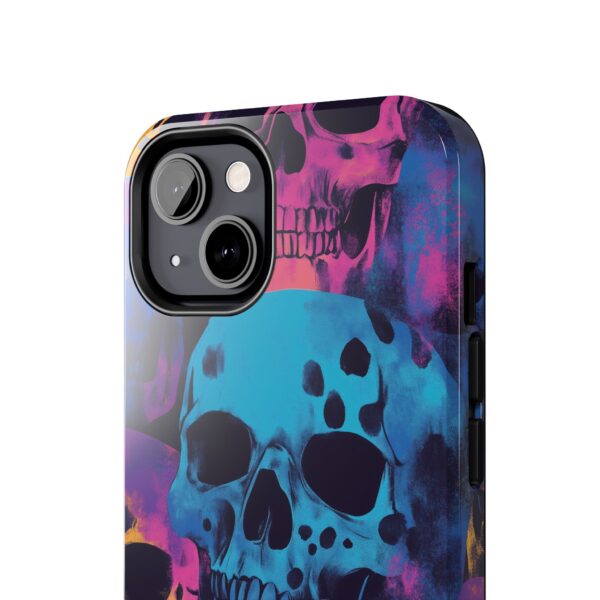 Vibrant Skulls iPhone Case - Colorful and Bold Skull Pattern - Perfect for Halloween and Style Lovers