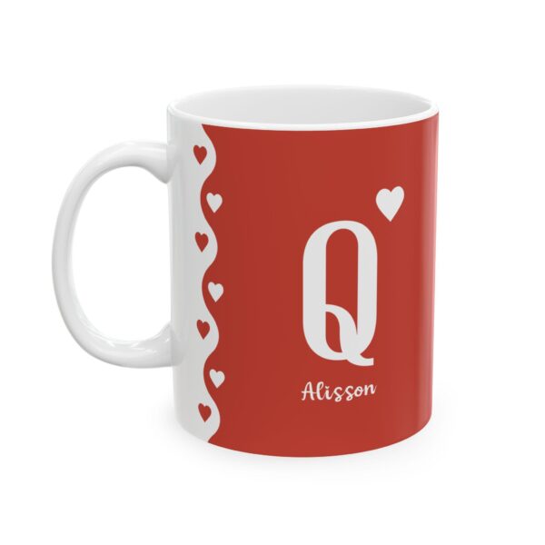 Queen of Hearts Personalized Mug - Custom Name Coffee Cup - Perfect Gift for Her