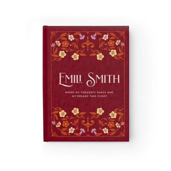 Custom Hardcover Journal - Personalized Diary with Name, Color Variants, Blank or Lined Pages, Perfect Gift for Writers and Students