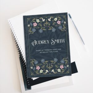 Custom Hardcover Journal - Personalized Diary with Name, Color Variants, Blank or Lined Pages, Perfect Gift for Writers and Students