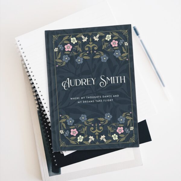 Custom Hardcover Journal - Personalized Diary with Name, Color Variants, Blank or Lined Pages, Perfect Gift for Writers and Students