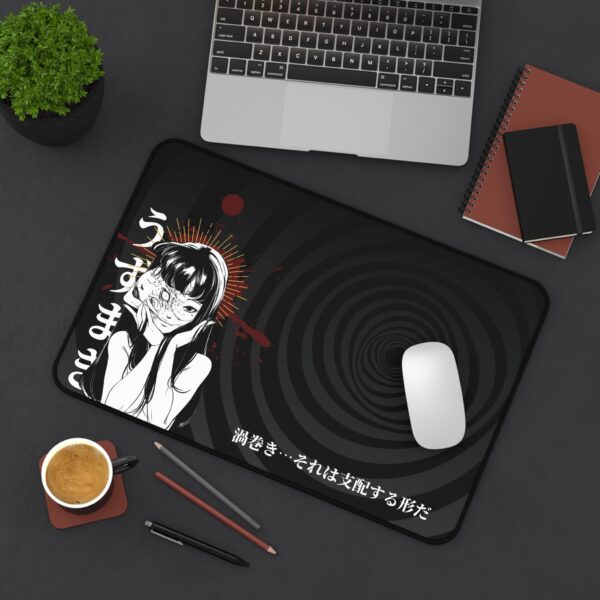 Uzumaki Horror Anime Mouse Pad - Spiral Horror Desk Mat for Office & Gaming