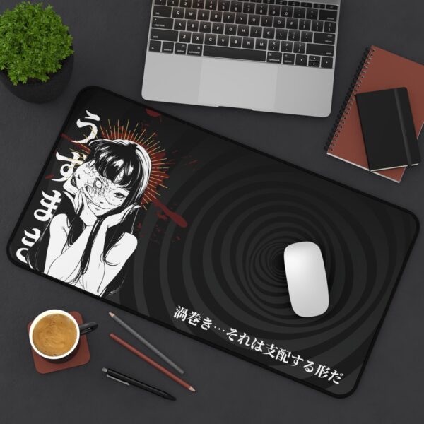 Uzumaki Horror Anime Mouse Pad - Spiral Horror Desk Mat for Office & Gaming