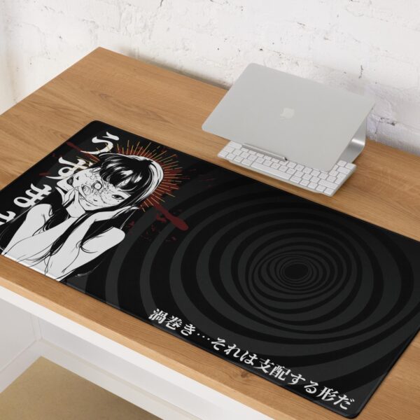 Uzumaki Horror Anime Mouse Pad - Spiral Horror Desk Mat for Office & Gaming