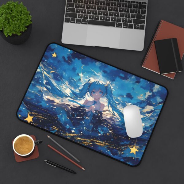 Hatsune Miku Starry Night Mouse Pad - Anime Desk Mat for Gaming & Office