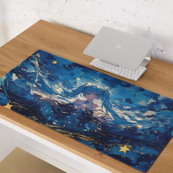 Hatsune Miku Starry Night Mouse Pad - Anime Desk Mat for Gaming & Office