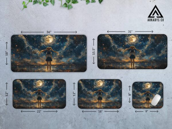 Sailor Moon Starry Night Mouse Pad - Anime Desk Mat